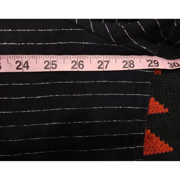 Croft & Barrow Women's Black & Silver Striped Henley Top 4X - Picture 6 of 16